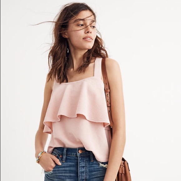 Madewell Tops - Madewell Light Pink cross back tank top